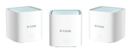 D-Link EAGLE PRO AI M15 - Système Wi-Fi 6 Mesh (Pack de 2) pour couverture complète, AX1500 (1,5 Gbit/s), assistant IA, WPA3