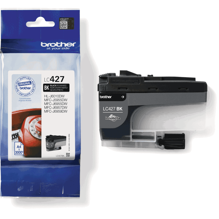 Brother LC427BK Noir - Cartouche d'encre 3 000 pages