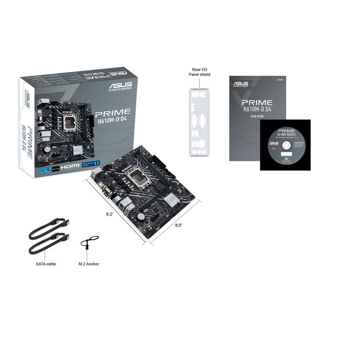 Carte Mère Asus PRIME H610M-D D4 LGA 1700