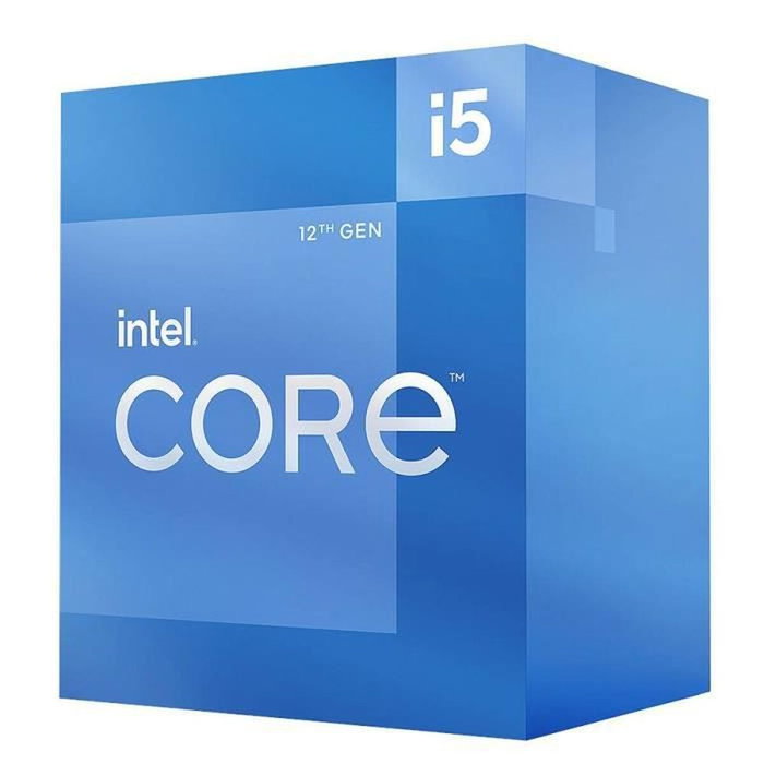 Intel Core i5-12400 Processeur (BX8071512400) - 6 Cœurs, 12 Threads, 2.5 GHz / 4.40 GHz Turbo, 18 Mo Cache, Socket LGA1700
