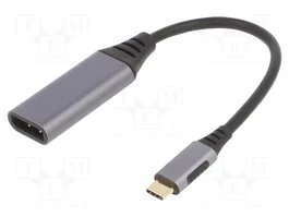 GEMBIRD Adaptateur USB C vers DisplayPort A-USB3C-DPF-01 Gris