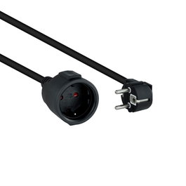 Nanocable Câble d'Alimentation Schuko 3m Mâle-Femelle 16A 250V Noir