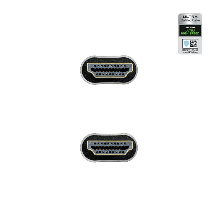 Nanocable Câble HDMI 2.1 Ultra High Speed 1 m - Mâle/Mâle - 8K@60Hz 4K@120Hz 48Gbps eARC HDR Noir