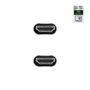Nanocable Câble HDMI 2.1 Ultra High Speed 1 m - Mâle/Mâle - 8K@60Hz 4K@120Hz 48Gbps eARC HDR Noir