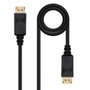 Nanocable Câble DisplayPort DP Mâle - DP Mâle 1.5 m Noir 4K UHD 60Hz 21.6 Gbit/s Or