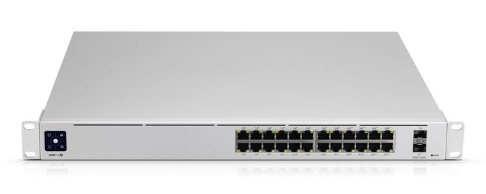 Ubiquiti USW-Pro-24-POE Gen 2 - Commutateur PoE+ Gigabit 24 ports, 2 ports SFP+ 10G, 450W, affichage tactile, alimentation redondante