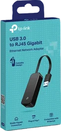 TP-Link UE306 - Adaptateur Ethernet USB 3.0 vers Gigabit RJ45, 10/100/1000 Mbps, Plug & Play pour Nintendo Switch, PC Windows et Linux, Noir