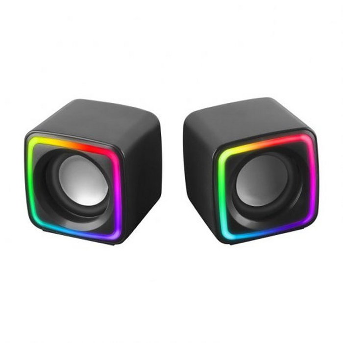 Mars Gaming Mscube Premium Enceintes Gaming 8W RGB Son Spatial DSP USB