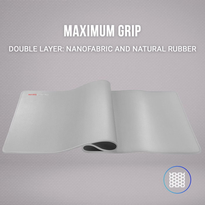 Tapis Gaming Mars Gaming MMPXLS Argenté