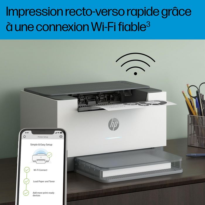 HP Imprimante Laserjet M209dw, Laser Monochrome, Impression Recto Verso Automatique, WiFi, 30 ppm, 600 x 600 ppp, A4