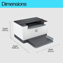 HP Imprimante Laserjet M209dw, Laser Monochrome, Impression Recto Verso Automatique, WiFi, 30 ppm, 600 x 600 ppp, A4