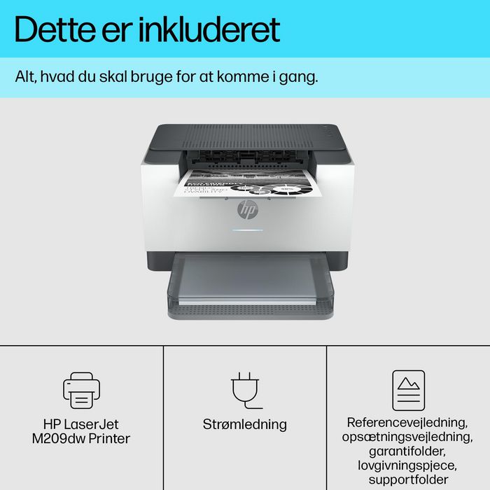 HP Imprimante Laserjet M209dw, Laser Monochrome, Impression Recto Verso Automatique, WiFi, 30 ppm, 600 x 600 ppp, A4