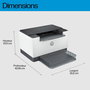 HP Imprimante Laserjet M209dw, Laser Monochrome, Impression Recto Verso Automatique, WiFi, 30 ppm, 600 x 600 ppp, A4