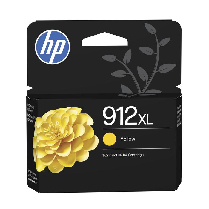 HP 912XL Cartouche d'encre jaune haute capacité HP 912XL Cartouche d'encre jaune haute capacité