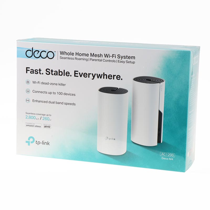 TP-LINK Deco M4 (2-pack) - Système Wi-Fi Mesh AC1200 - Double Pack Blanc TP-LINK Deco M4 (2-pack) - Système Wi-Fi Mesh AC1200 - Double Pack Blanc