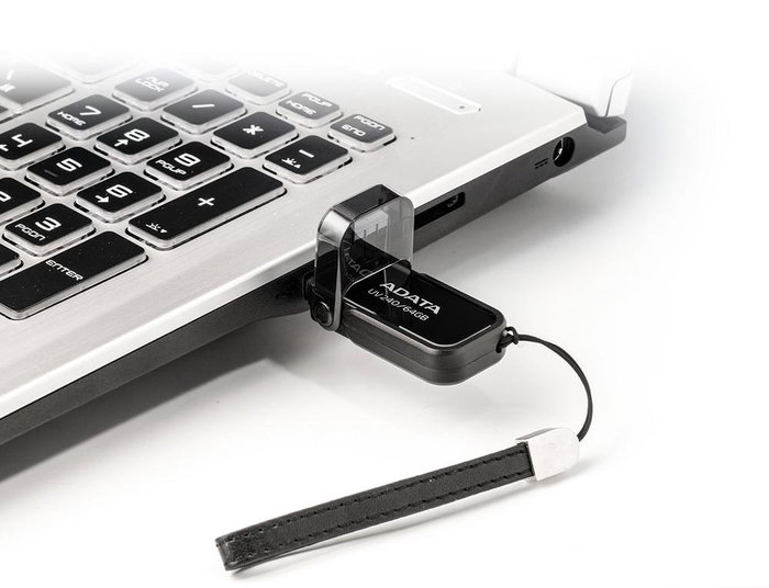 ADATA UV240 64GB Clé USB 2.0 AUV240-64G-RBK Noir