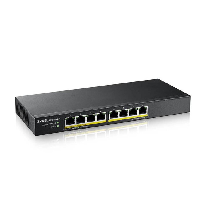 Zyxel GS1915-8EP-EU0101F Switch 8 Ports Gigabit PoE 60W Zyxel GS1915-8EP-EU0101F Switch 8 Ports Gigabit PoE 60W
