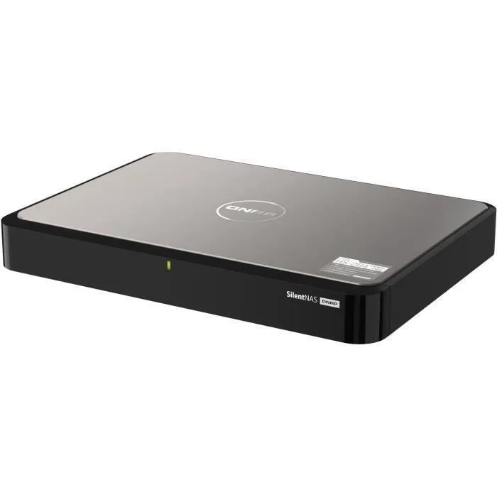 QNAP HS-264 - Serveur NAS Multimedia 2 Baies - Processeur Intel Celeron N5105, 8 Go DDR4, 2 Ports 2.5GbE, Diffusion 4K, Conception Silencieuse Sans Ventilateur