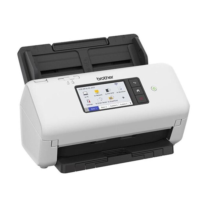 Brother ADS-4700W ADS4700WRE1 Scanner de Documents Double CIS, 80 Pages, Réseau LAN/WLAN