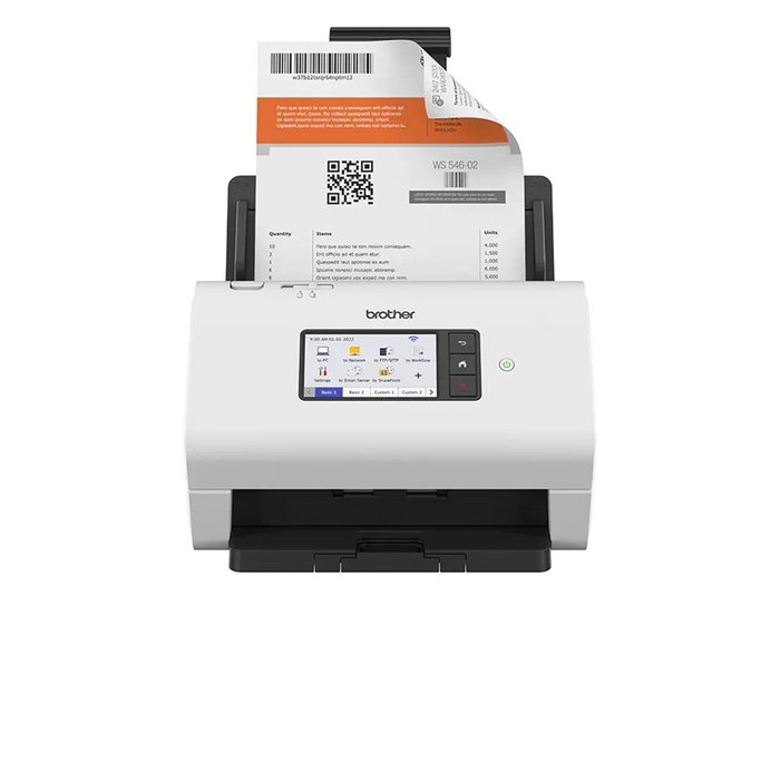 Brother ADS-4900W Scanner de Bureau Professionnel 120 ppm Recto-Verso ADF 100 Feuilles Connexion USB Réseau WiFi Brother ADS-4900W Scanner de Bureau Professionnel 120 ppm Recto-Verso ADF 100 Feuilles Connexion USB Réseau WiFi