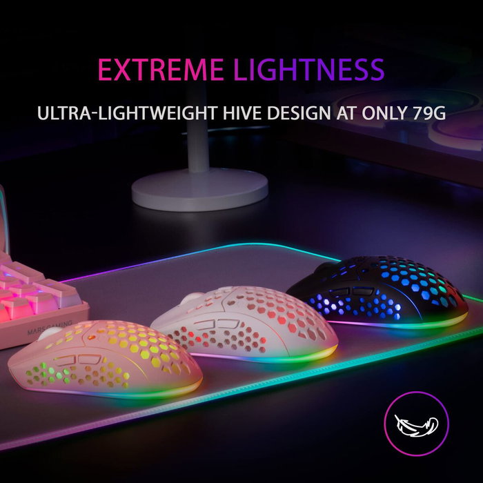 Souris Mars Gaming MMW3 79G Noir 3200 DPI