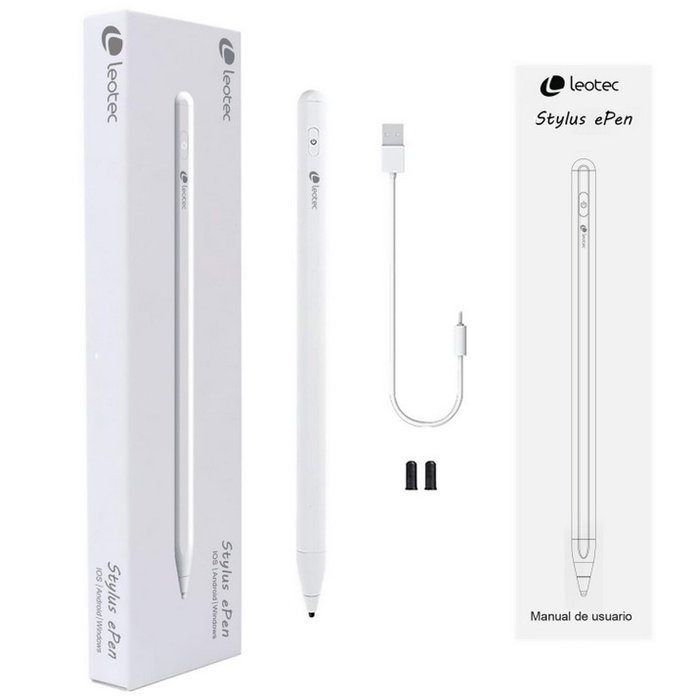 Leotec Lestp01 Stylus ePen - Stylet numérique universel pour écran tactile, compatible Android, Windows, iOS