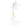 Tooq Support de Table pour Écran 17-27 Pouces Blanc VESA 75x75/100x100