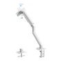 Tooq Soporte Mesa TV 17-32 Pouces Blanc Support VESA 75x75 100x100 Réglable 2-9 kg