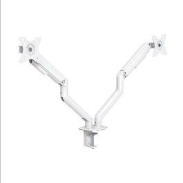 Tooq Support de Table TV 2 Écrans 17-32 Pouces VESA 75x100 Blanc/Gris