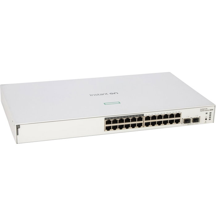 HPE Networking Aruba Instant On 1830 24p Gigabit PoE 2 SFP JL813A HPE Networking Aruba Instant On 1830 24p Gigabit PoE 2 SFP JL813A