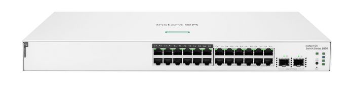HPE Aruba Instant On 1830 24p Gigabit CL4 PoE 2p SFP 195W HPE Aruba Instant On 1830 24p Gigabit CL4 PoE 2p SFP 195W