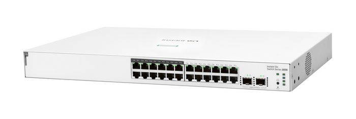 HPE Aruba Instant On 1830 24p Gigabit CL4 PoE 2p SFP 195W HPE Aruba Instant On 1830 24p Gigabit CL4 PoE 2p SFP 195W