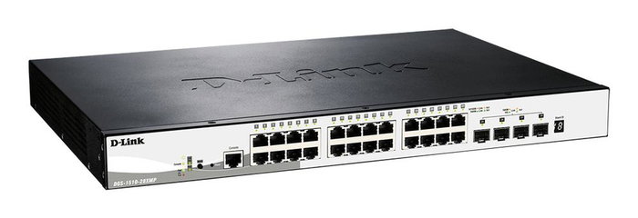 D-Link DGS-1510-28XMPE Switch L2/L3 Gigabit géré 24 ports PoE+ 4 SFP+ 10G