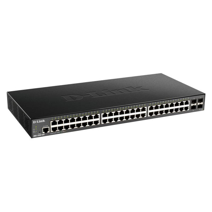 D-Link Switch Réseau Géré Gigabit 48 Ports PoE+ 10 GbE Uplinks DGS-1250-52X/E