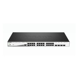 D-Link DGS-1210-28MPE Switch Gigabit Ethernet 28 ports Géré 24 ports PoE+ 4 SFP Noir Gris