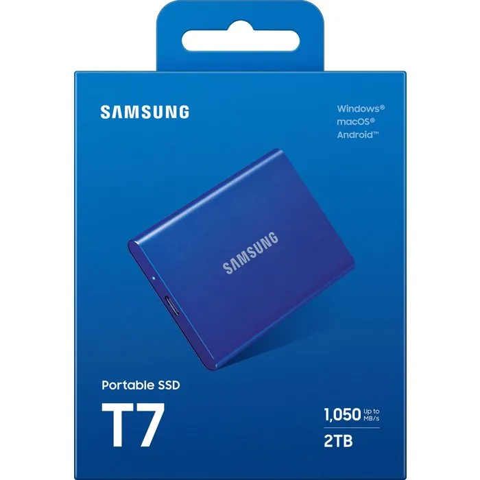 Samsung T7 2 To Bleu Samsung T7 2 To Bleu