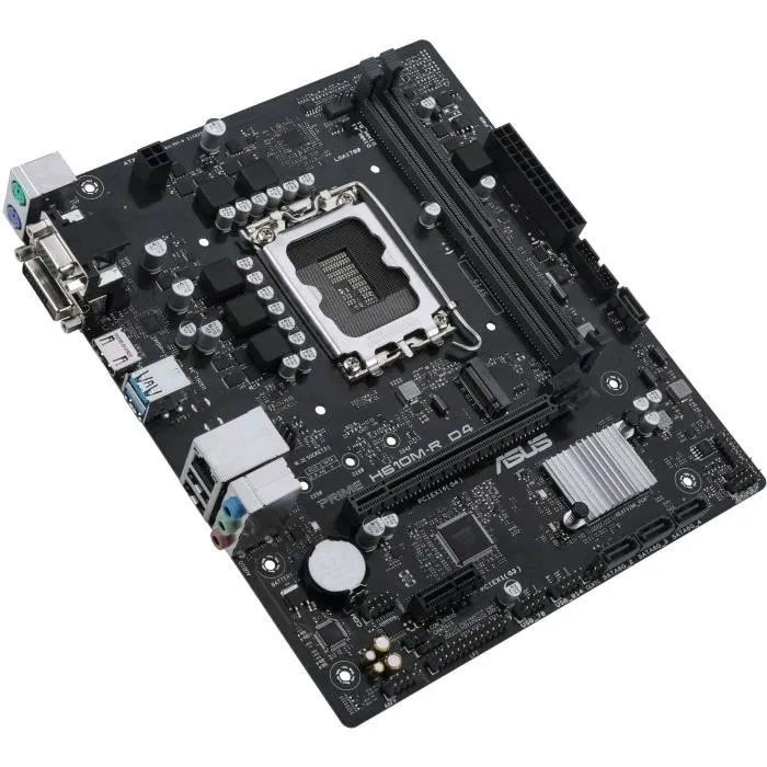 Carte mère Asus PRIME H610M-R D4, micro ATX, socket LGA 1700, Intel H610, DDR4, 64 Go max, M.2, SATA III, USB Carte mère Asus PRIME H610M-R D4, micro ATX, socket LGA 1700, Intel H610, DDR4, 64 Go max, M.2, SATA III, USB