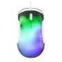 Mars Gaming MMGLOWW Souris Optique Gaming 12800 DPI RGB Ultralégère Blanche