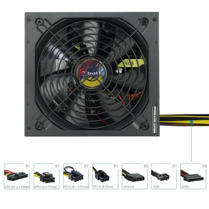 Bloc d’Alimentation TooQ TQAPOLO-650SP ATX 650 W CE - RoHS