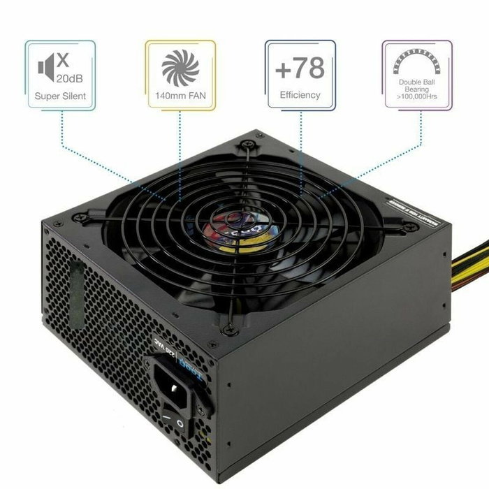 Bloc d’Alimentation TooQ TQAPOLO-650SP ATX 650 W CE - RoHS