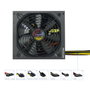 Tooq TQAPOLO 650SP Alimentation ATX 650W PFC Actif, Ventilateur 14cm, Noir