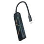 Nanocable Hub USB-C 4 en 1 avec USB-A 3.2, HDMI 1.4 4K 30Hz et Power Delivery 100W - Noir