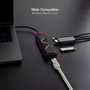 Nanocable Hub USB-C 5 en 1 USB3.1 Gen 1 HDMI 4K 30Hz RJ45 Gigabit PD 100W Aluminium Noir