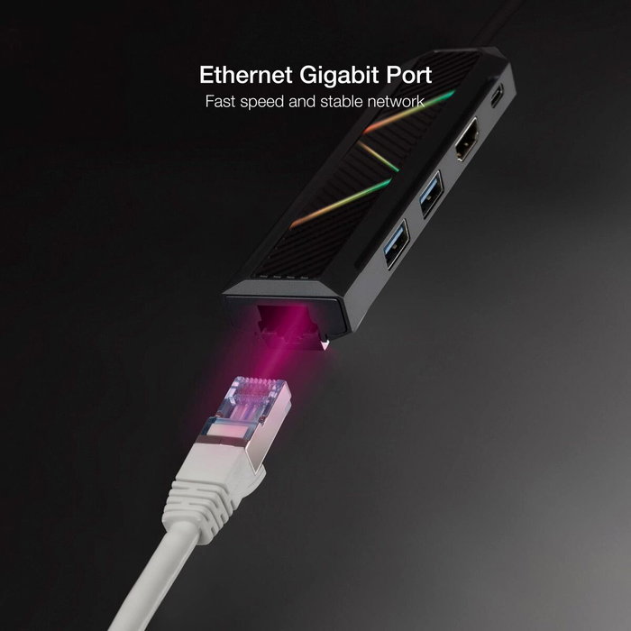 Hub USB-C NANOCABLE 10.16.0501 Noir 100 W