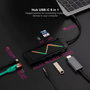 Hub USB-C NANOCABLE 10.16.0901 Noir 100 W