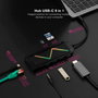Hub USB NANOCABLE 10.16.0901 Noir 100 W