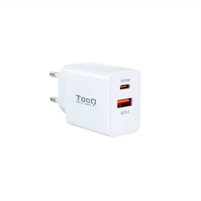 Chargeur mural TooQ TQWC-2SC04WT Blanc 20 W Chargeur mural TooQ TQWC-2SC04WT Blanc 20 W