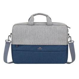 Rivacase 7532 Prater Sacoche pour ordinateur portable 15.6 pouces gris/bleu foncé