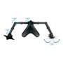 TooQ DB1702TN Support double écran pour bureau 17" à 32" avec bras articulé noir