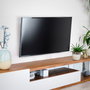 TooQ Support Mural pour TV 32-70 Pouces, Inclinable, 45 kg, VESA 75x75 à 400x400, Noir
